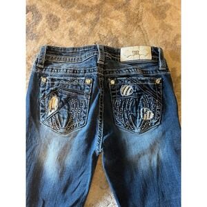 Miss Me Standard Boot‎ Jeans Women's Size 27 Dark Wash Bootcut Denim
